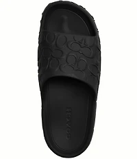 COACH Men's Bay Logo Pool Slides