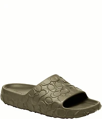 COACH Men's Bay Logo Pool Slides
