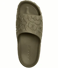 COACH Men's Bay Logo Pool Slides