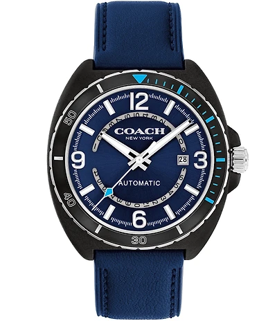 COACH Men's Charter Automatic Leather Strap Watch