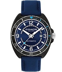 COACH Men's Charter Automatic Leather Strap Watch