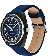 COACH Men's Charter Automatic Leather Strap Watch