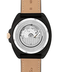 COACH Men's Charter Automatic Leather Strap Watch
