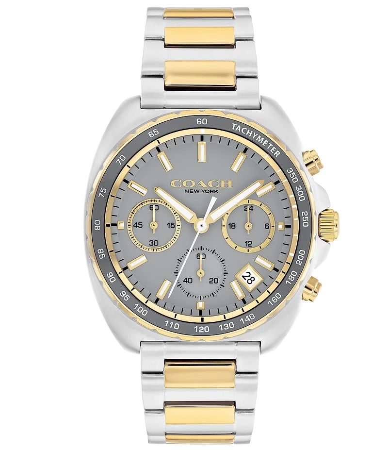 COACH Men's Charter Quartz Chronograph Stainless Steel Bracelet Watch