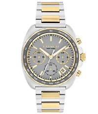 COACH Men's Charter Quartz Chronograph Stainless Steel Bracelet Watch