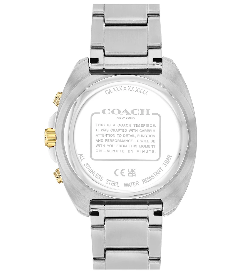 COACH Men's Charter Quartz Chronograph Stainless Steel Bracelet Watch