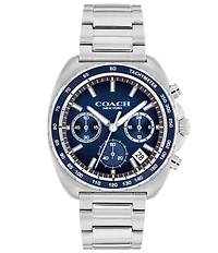 COACH Men's Charter Quartz Chronograph Stainless Steel Bracelet Watch