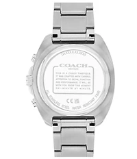 COACH Men's Charter Quartz Chronograph Stainless Steel Bracelet Watch