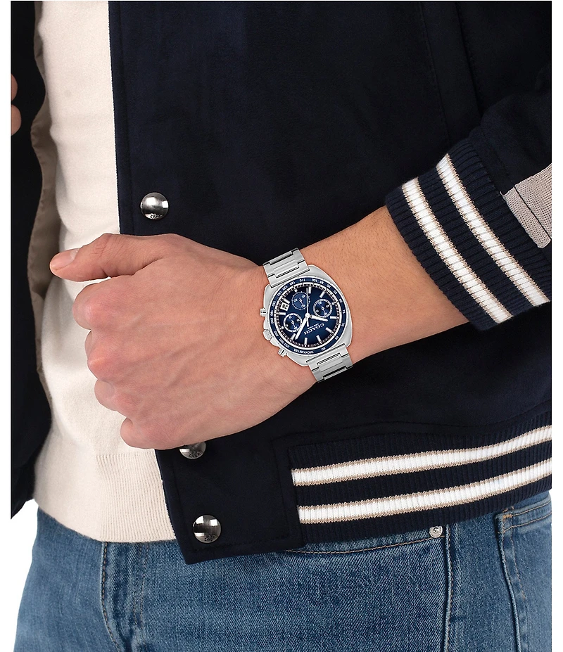 COACH Men's Charter Quartz Chronograph Stainless Steel Bracelet Watch