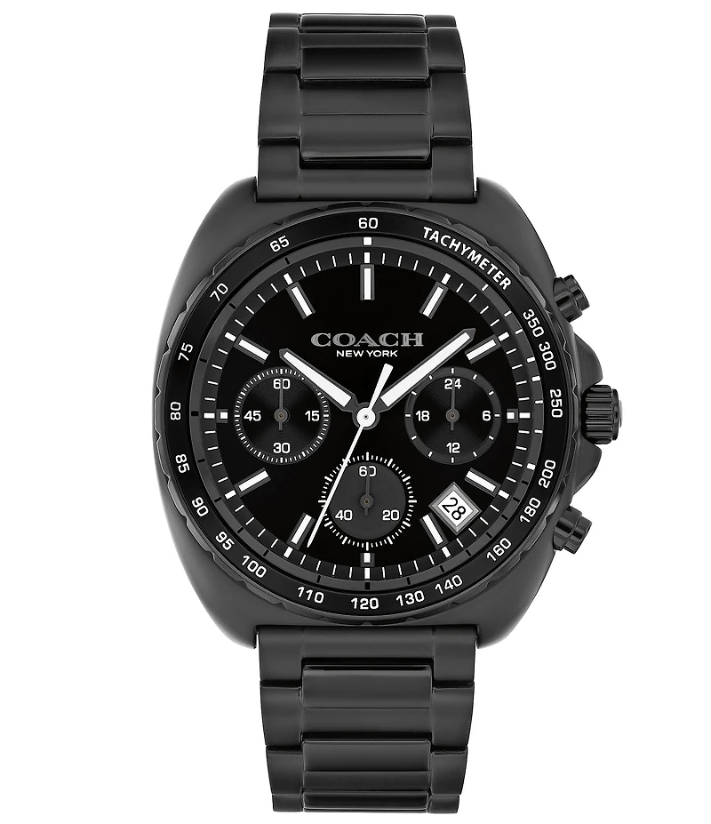 COACH Men's Charter Quartz Chronograph Stainless Steel Bracelet Watch