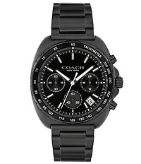 COACH Men's Charter Quartz Chronograph Stainless Steel Bracelet Watch