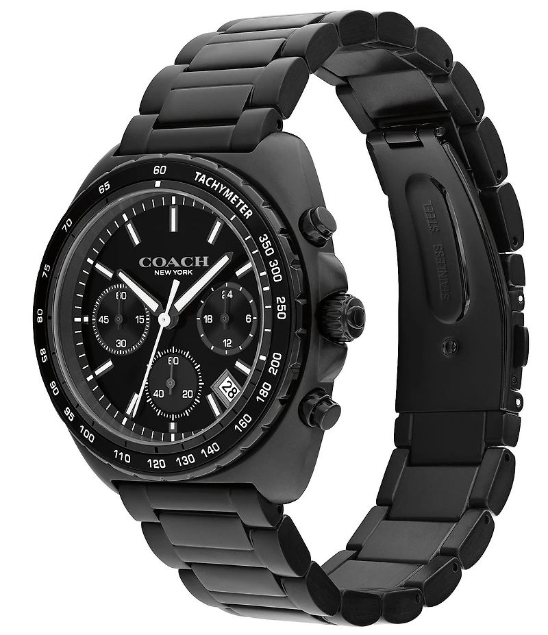 COACH Men's Charter Quartz Chronograph Stainless Steel Bracelet Watch
