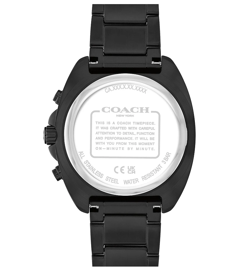 COACH Men's Charter Quartz Chronograph Stainless Steel Bracelet Watch