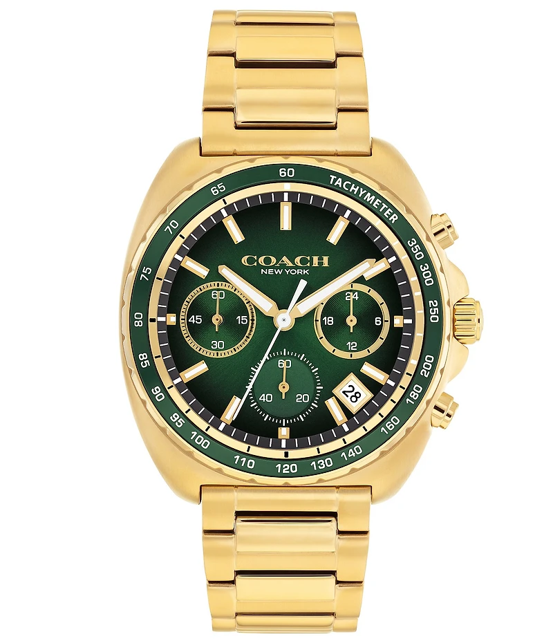 COACH Men's Charter Quartz Chronograph Stainless Steel Bracelet Watch
