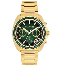 COACH Men's Charter Quartz Chronograph Stainless Steel Bracelet Watch