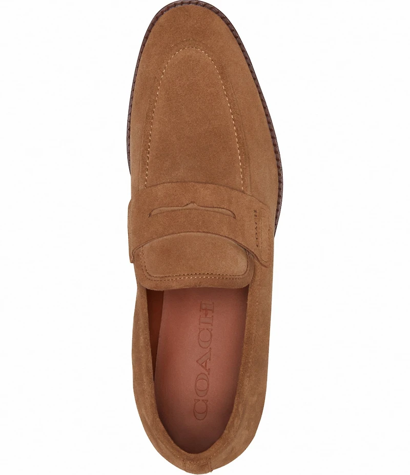 COACH Men's Declan Suede Penny Loafers