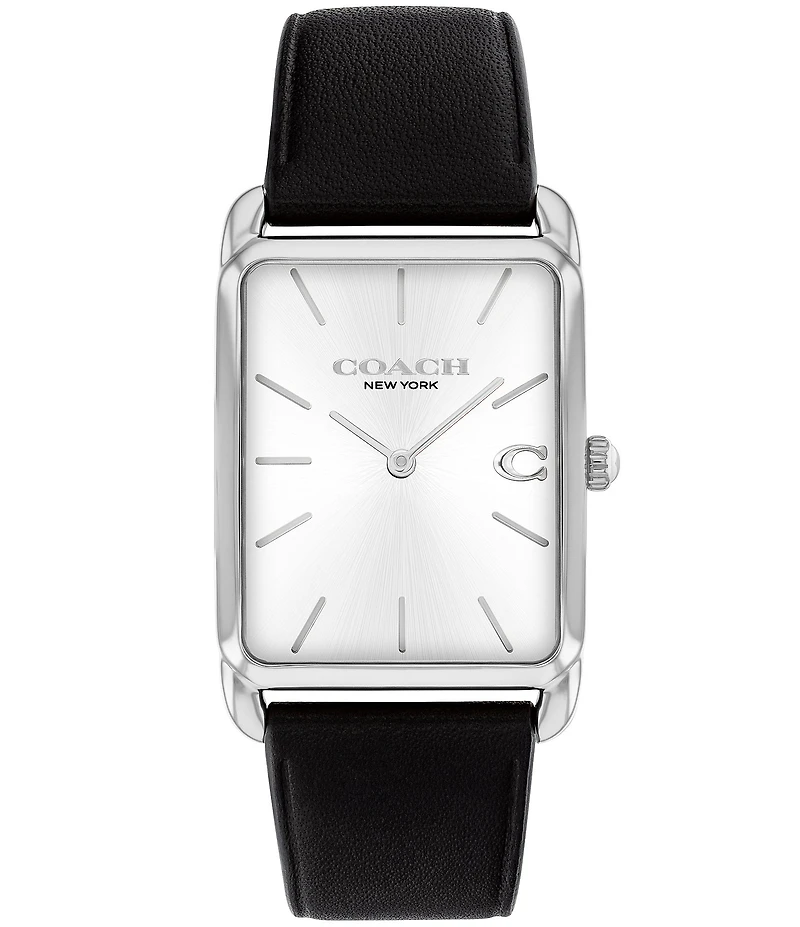 COACH Men's Elliot Quartz Analog Leather Strap Watch