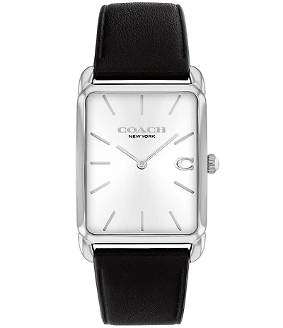 COACH Men's Elliot Quartz Analog Leather Strap Watch