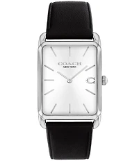 COACH Men's Elliot Quartz Analog Leather Strap Watch