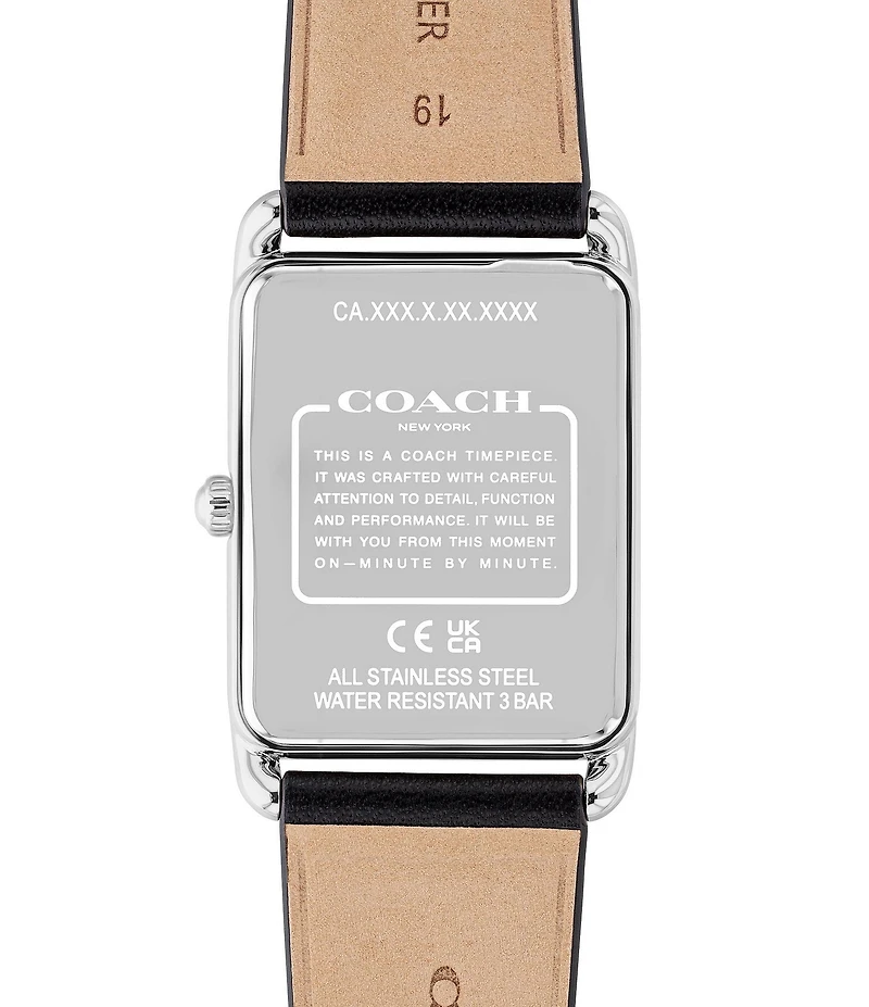 COACH Men's Elliot Quartz Analog Leather Strap Watch