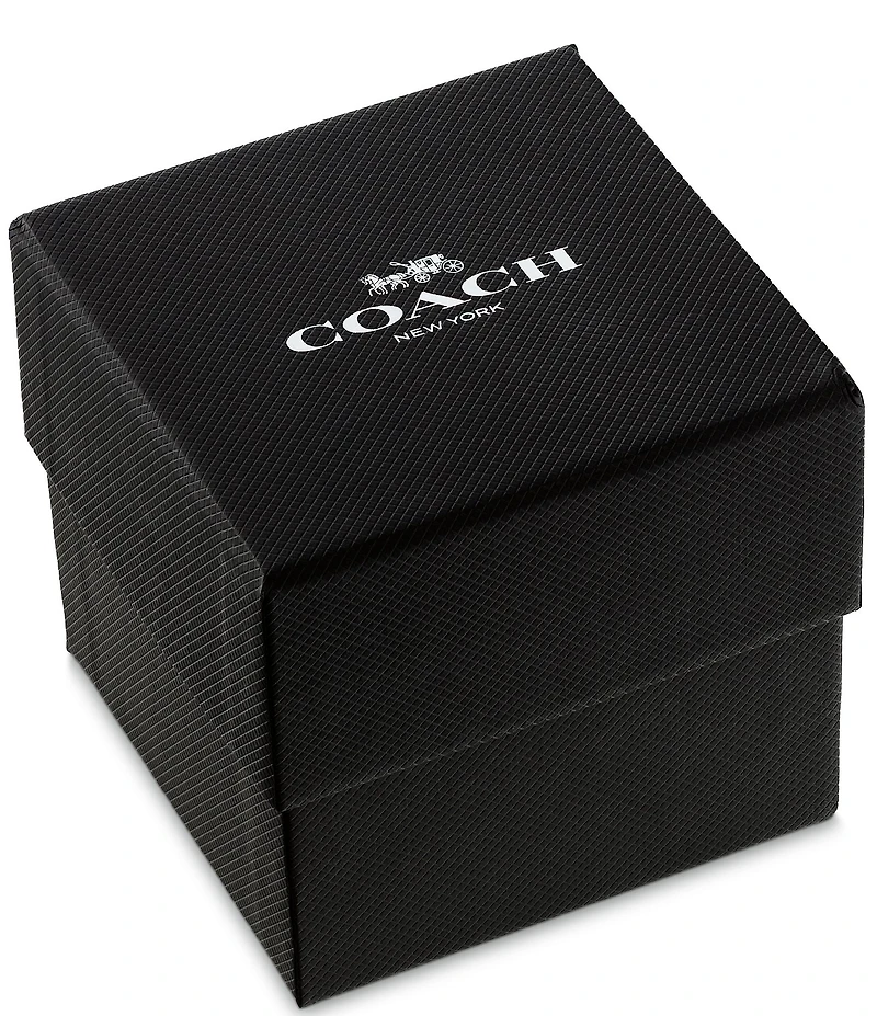 COACH Men's Elliot Quartz Analog Leather Strap Watch