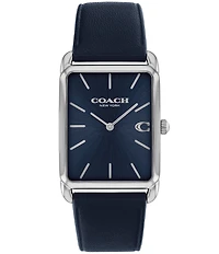COACH Men's Elliot Quartz Analog Leather Strap Watch