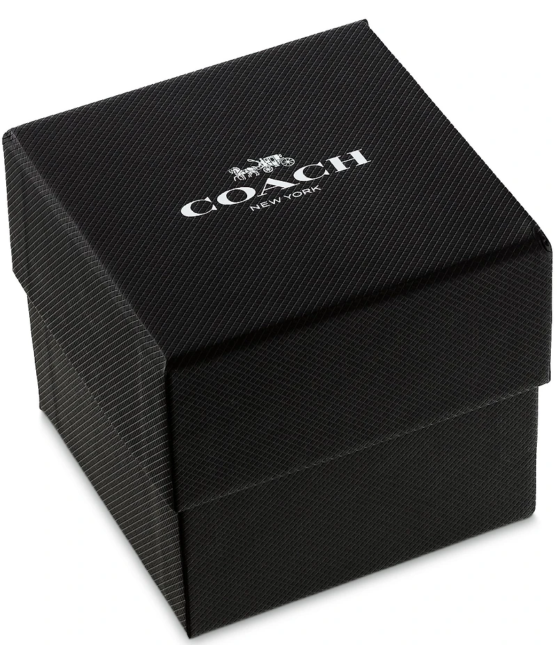 COACH Men's Elliot Quartz Analog Leather Strap Watch