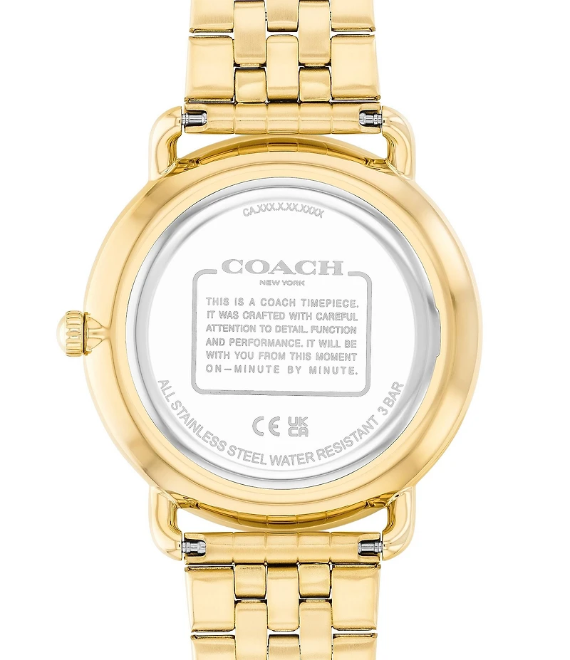 COACH Men's Elliot Quartz Analog Stainless Steel Bracelet Watch