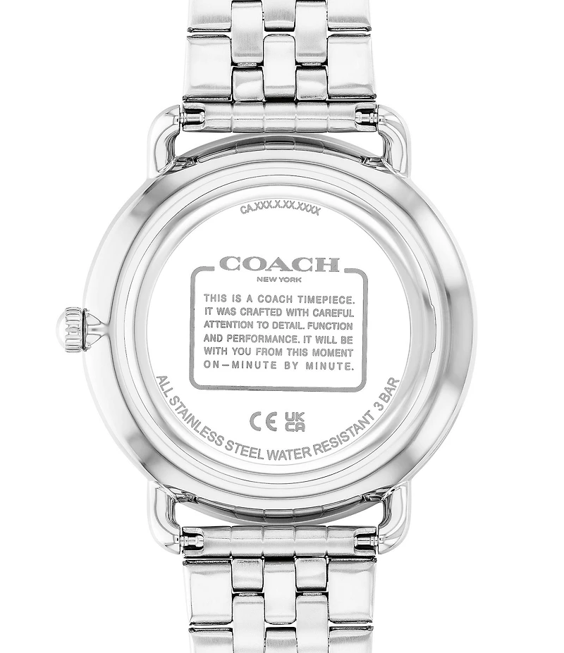 COACH Men's Elliot Quartz Analog Stainless Steel Bracelet Watch