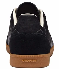 COACH Men's Ellis Leather and Suede Lace Up Sneakers
