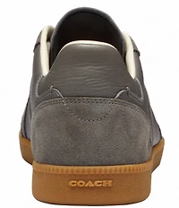 COACH Men's Ellis Leather and Suede Lace Up Sneakers