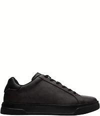 COACH Men's High Line Signature Logo Leather Sneakers