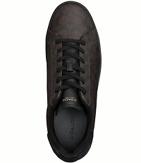 COACH Men's High Line Signature Logo Leather Sneakers