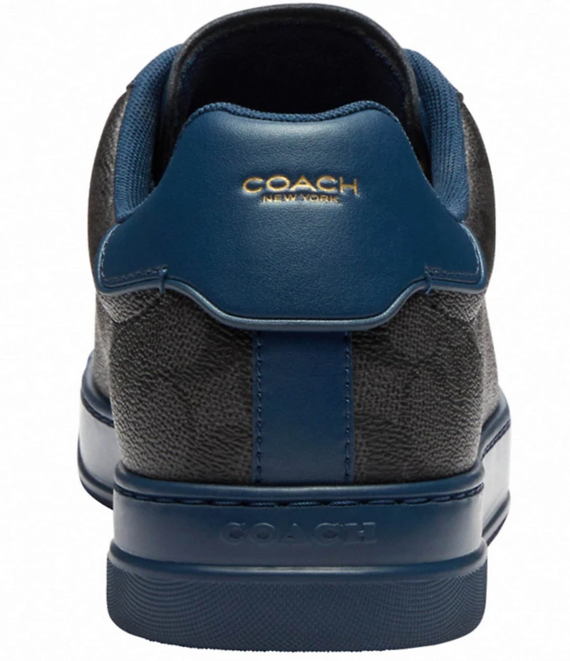 COACH Men's High Line Signature Logo Coated Canvas Sneakers