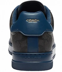 COACH Men's High Line Signature Logo Coated Canvas Sneakers