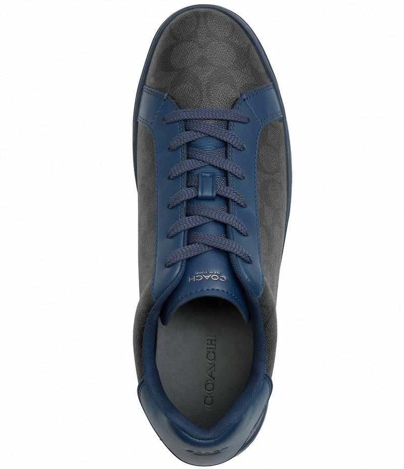 COACH Men's High Line Signature Logo Coated Canvas Sneakers