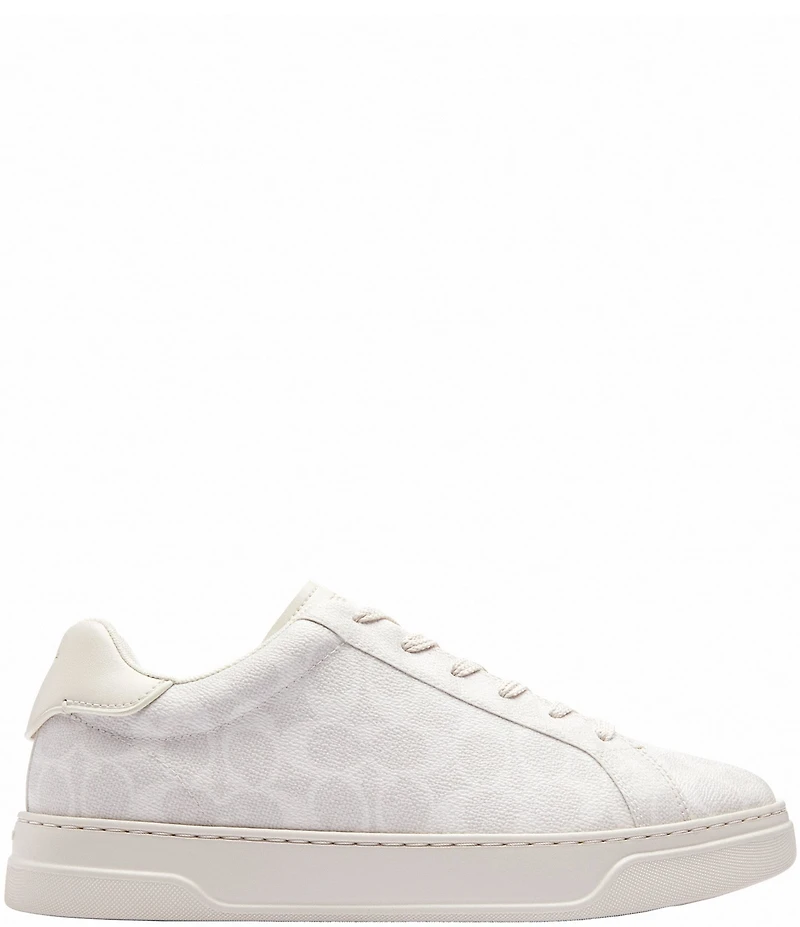 COACH Men's High Line Signature Logo Leather Sneakers