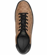 COACH Men's High Line Signature Logo Leather Sneakers