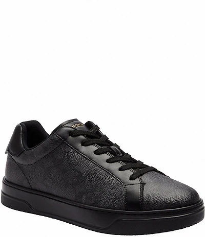 COACH Men's High Line Signature Logo Coated Canvas Sneakers