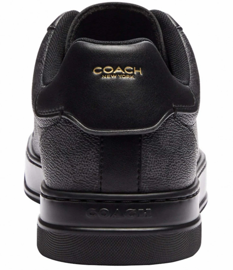 COACH Men's High Line Signature Logo Coated Canvas Sneakers