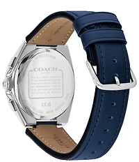 COACH Men's Jackson Quartz Chronograph Leather Strap Watch