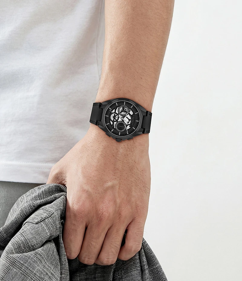 COACH Men's Jackson Quartz Chronograph Leather Strap Watch