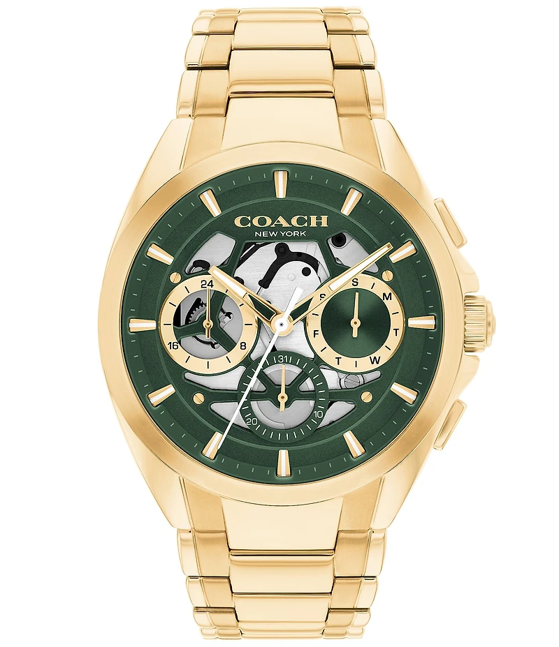 COACH Men's Jackson Quartz Chronograph Stainless Steel Bracelet Watch