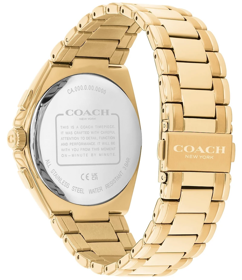 COACH Men's Jackson Quartz Chronograph Stainless Steel Bracelet Watch