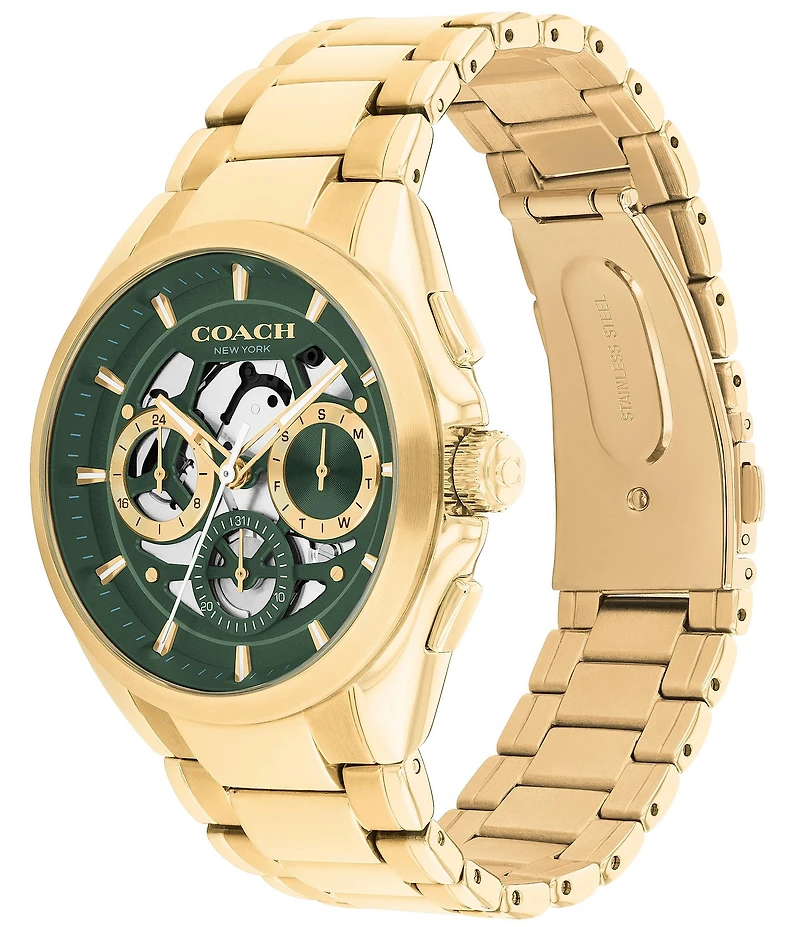 COACH Men's Jackson Quartz Chronograph Stainless Steel Bracelet Watch