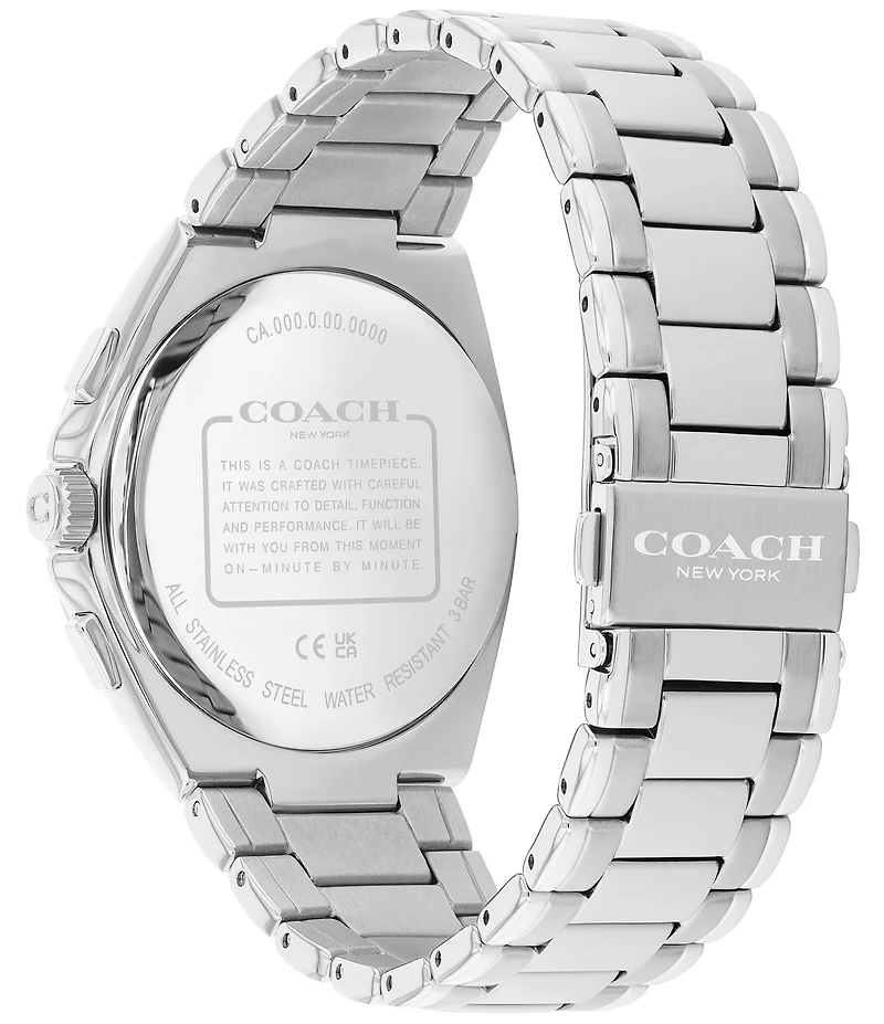 COACH Men's Jackson Quartz Chronograph Stainless Steel Bracelet Watch