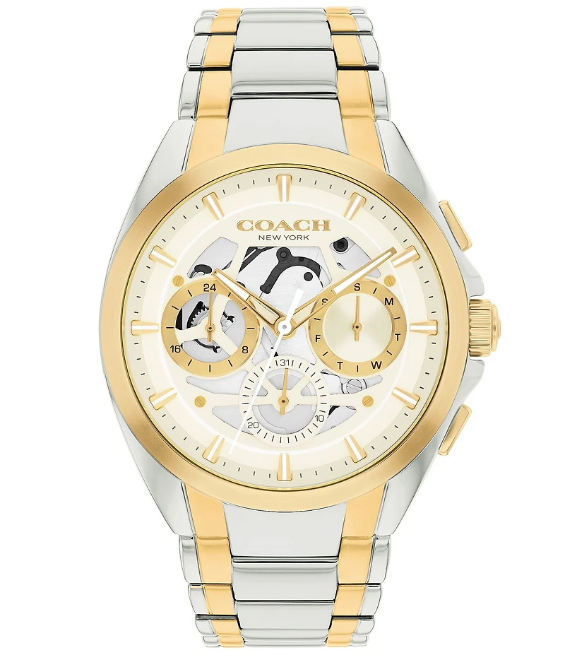 COACH Men's Jackson Quartz Chronograph Stainless Steel Bracelet Watch