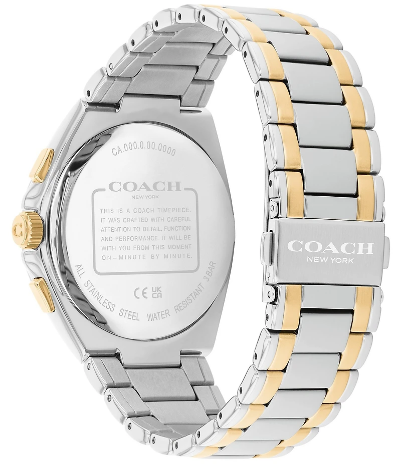 COACH Men's Jackson Quartz Chronograph Stainless Steel Bracelet Watch