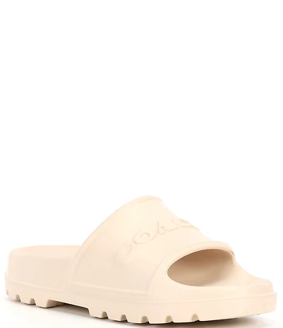 COACH Men's Jesse Signature Logo Pool Slide Sandals