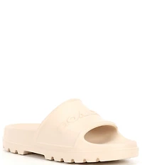 COACH Men's Jesse Signature Logo Pool Slide Sandals